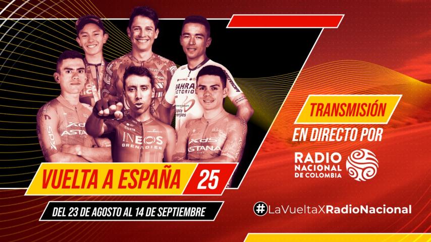 Emociónese con La Vuelta a España 2025 viviéndola por Radio Nacional de Colombia