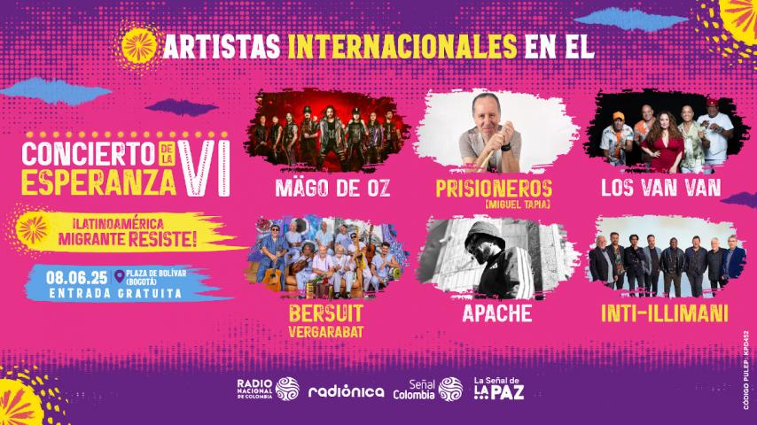 ¡Gratis! Concierto con legendarios artistas internacionales: un cartel de lujo con entrada libre