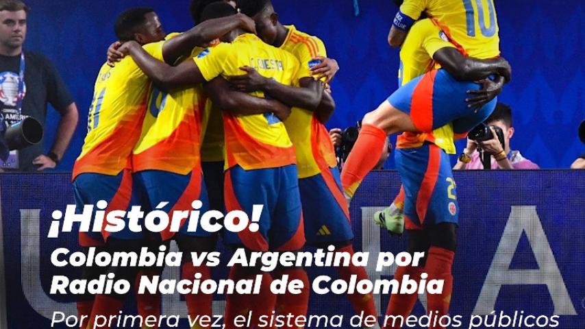 Radio Nacional transmitirá Colombia vs Argentina por las eliminatorias al Mundial de 2026