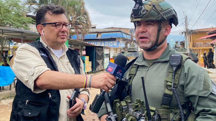 En directo desde El Plateado transmite Radio Nacional de Colombia y RTVC Noticias