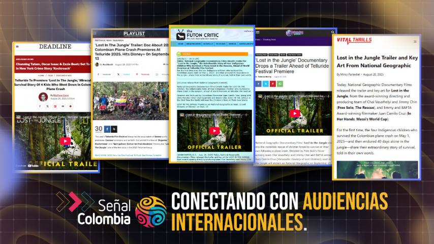 ‘LOST IN THE JUNGLE’, el documental de National Geographic en asocio con Señal Colombia que da la vuelta por los medios de comunicación mundiales
