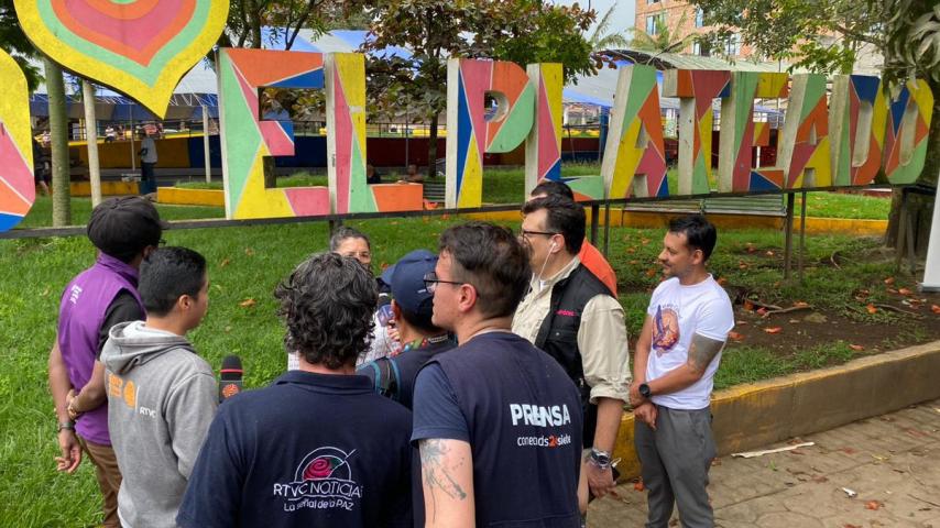 Por primera vez Radio Nacional transmite desde El Plateado para todo el país