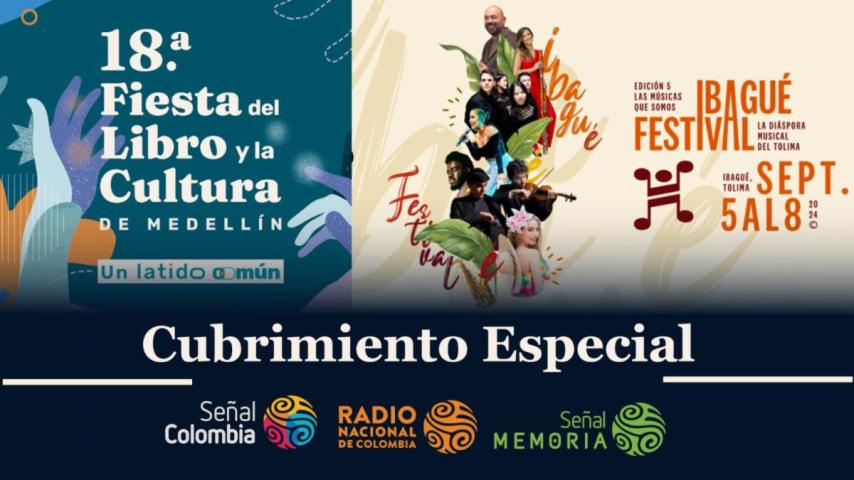 RTVC está presente en la Fiesta del libro en Medellín y el Ibagué Festival