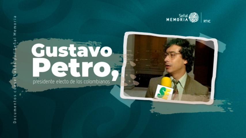 Señal Memoria recupera el archivo de un joven Gustavo Petro