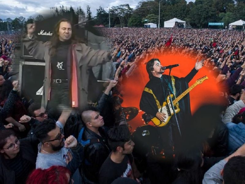Elkin Ramírez y Juanes en Rock al Parque