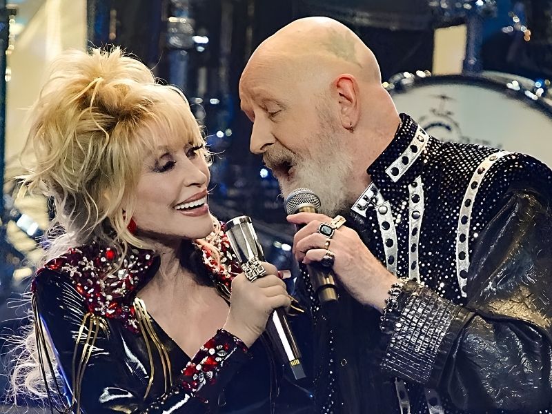 Dolly Parton con Rob Halford