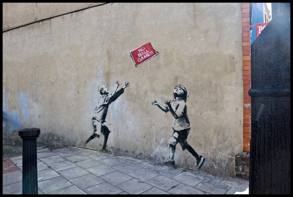 No Ball Games Bansky 