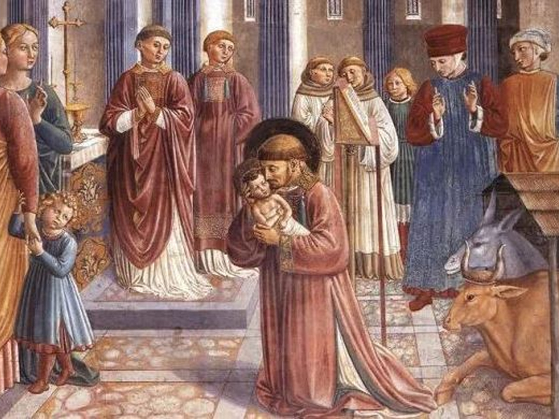 El primer pesebre de navidad