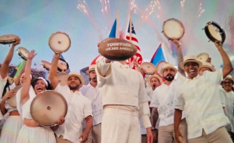 Bad Bunny superbowl together we are america