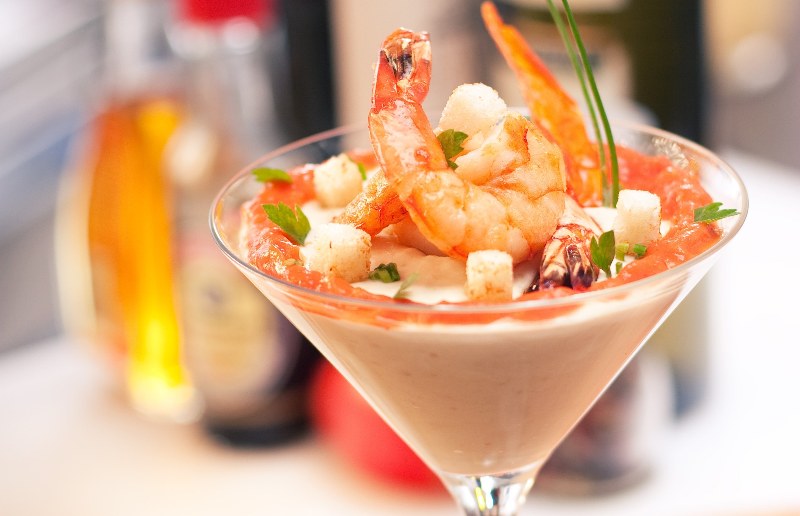 platos típicos de Santa Marta coctel de camarones