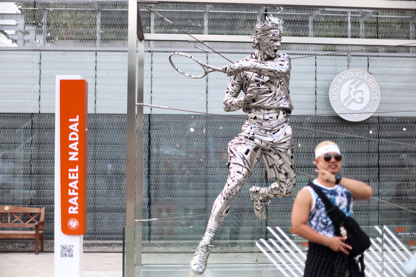 Estatua de Rafael Nadal en Roland Garros - Foto: Behrouz MEHRI / AFP