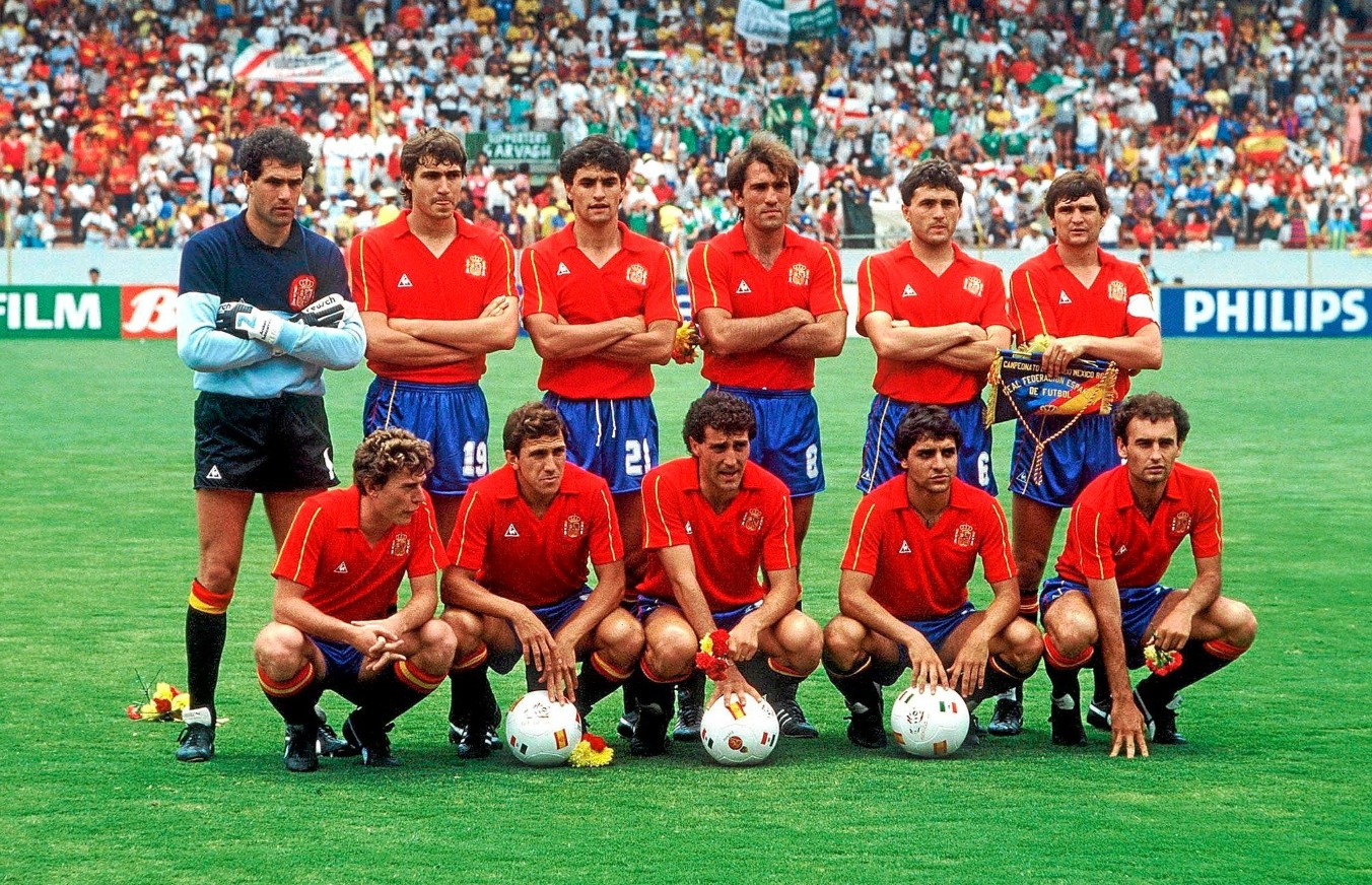 Selección de España en el Mundial de 1986 - Foto: https://blogger.googleusercontent.com/