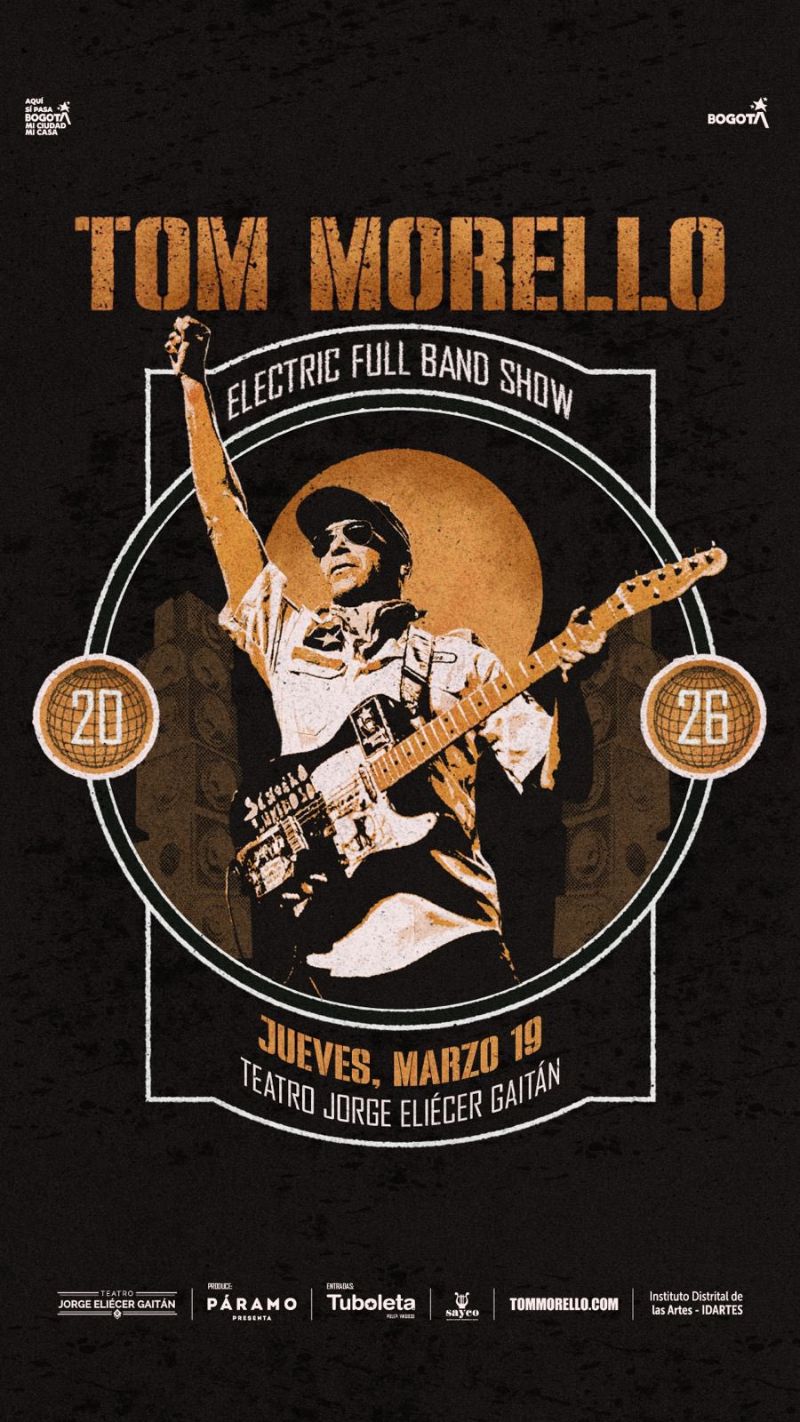 Tom Morello concierto en Bogotá