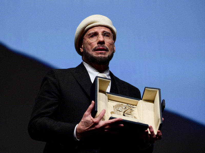 John Travolta recibe el premio Palma de Oro de Honor en Cannes 2026