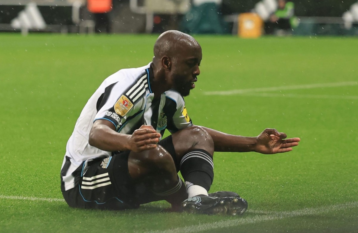 Yoane Wissa. Foto: Tomada y por cortesía de Newcastle United (@NUFC/X)