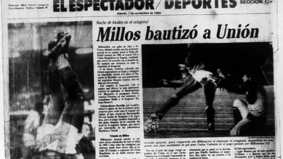 El día que el fútbol ocultó la tragedia del Palacio de Justicia