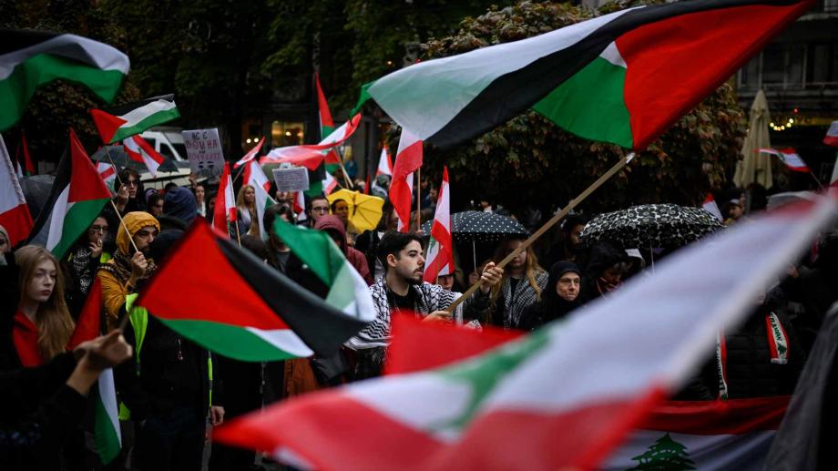 Protesta a favor de Palestina