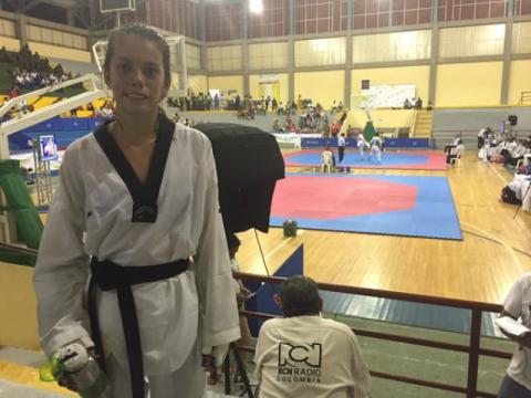 Angie López, taekwondista colombiana