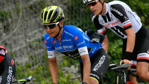 Esteban Chaves durante la décima etapa del Giro de Italia