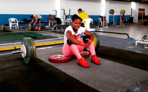 Así entrena María Camila Lobón en tiempos de pandemia.