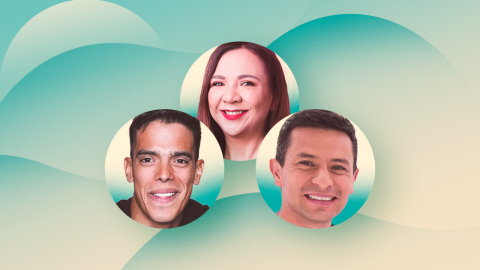 Goga, Jarlinson Pantano y Andrés Páez.