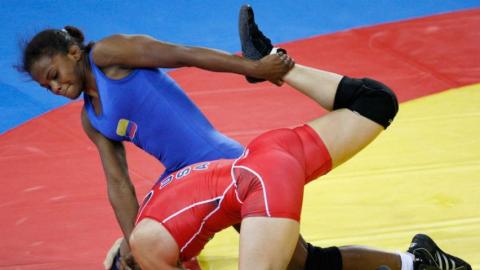 Jackeline Rentería, luchadora colombiana / Comité Olímpico Colombiano