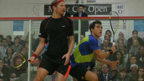 Miguel Ángel Rodríguez, jugador de squash colombiano / Tomada de www.themotorcityopen.com