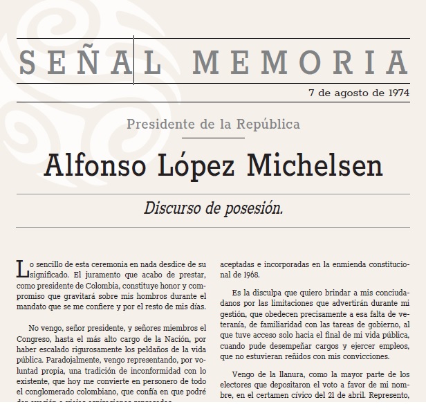 Discurso de Posesión 