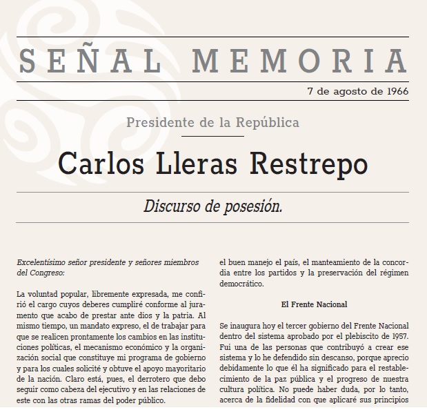 Discurso de Posesión 