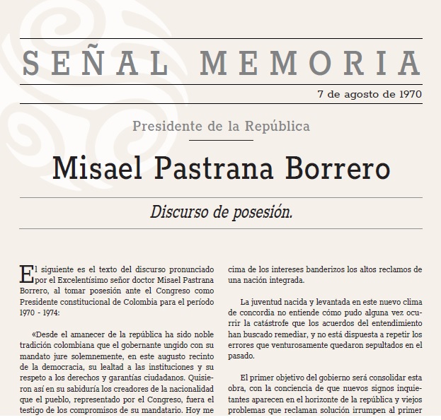 Discurso de Posesión 