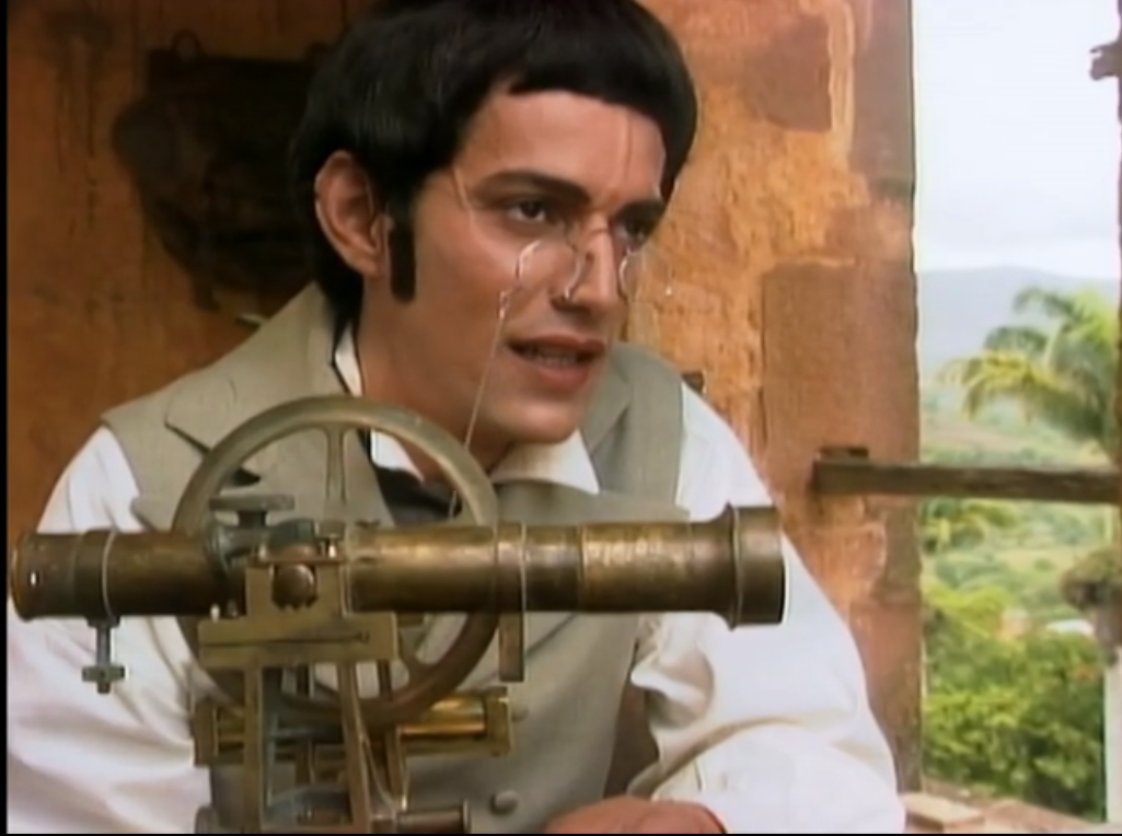 Juan Fisher como el Sabio Caldas