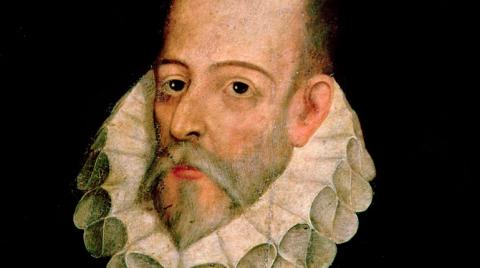 Retrato de Miguel de Cervantes en conmemoración del día del idioma