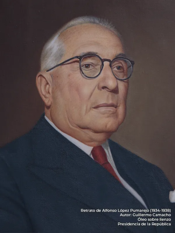 Alfonso López Pumarejo. Guillermo Camacho (s.f.)