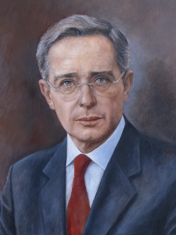 Retrato de Álvaro Uribe Vélez