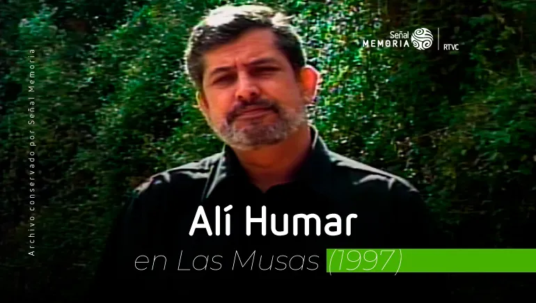 retrato del actor colombiano, Alí Humar 