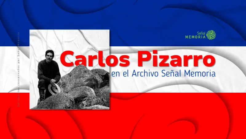 Carlos Pizarro en el Archivo Señal Memoria
