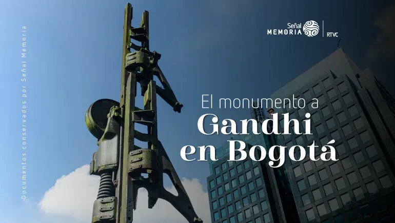 El monumento a Gandhi en Bogotá