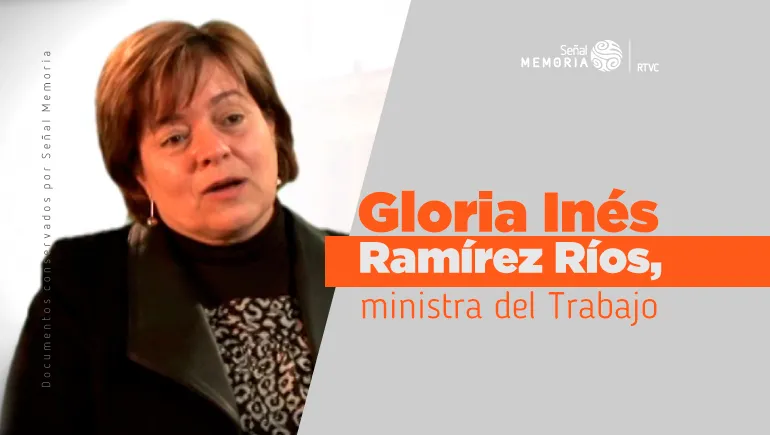Gloria Inés Ramírez Ríos, ministra del Trabajo