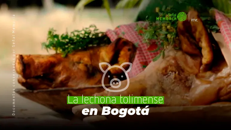 foto de la lechona en Bogotá 