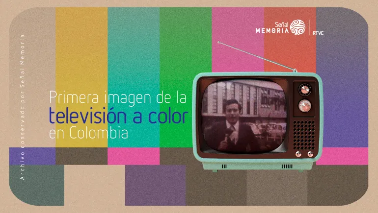 Primera imagen de la televisión a color en Colombia