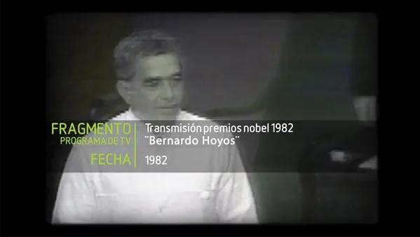 Transmisión del premio Nobel de Gabo en 1982