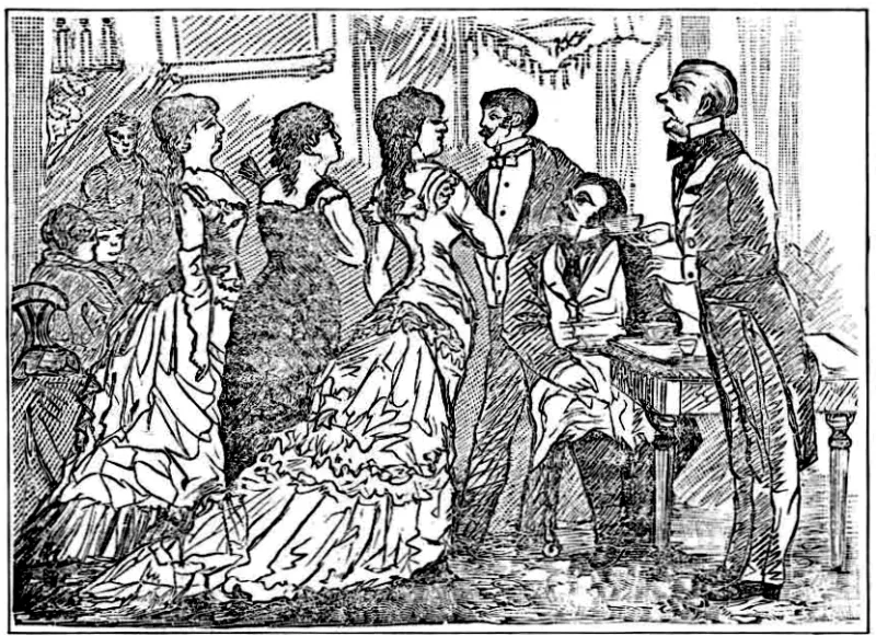 Un año en la Corte, grabado anónimo -  1881