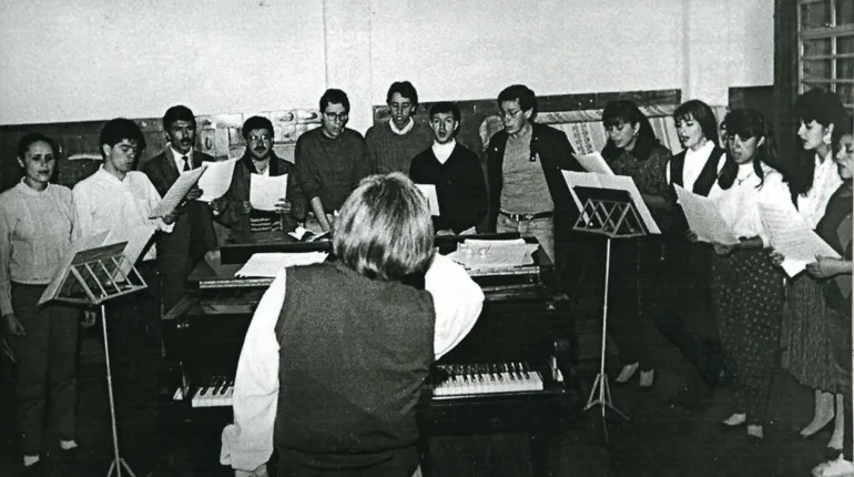 Grabación de radioteatro en la Radiodifusora Nacional de Colombia 