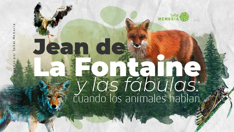 gráfica que representa las fábulas, creadas por Jean de La Fontaine