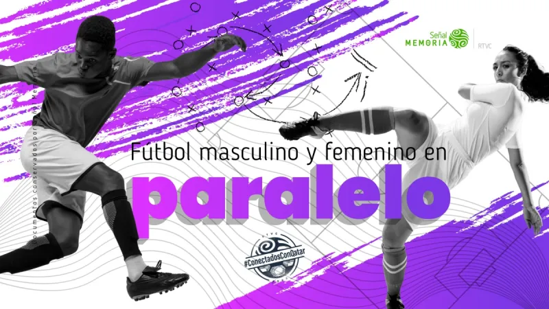 Fútbol masculino y femenino en paralelo