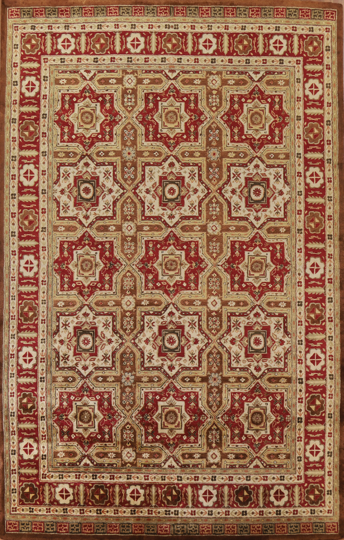 Geometric Kazak Hand-tufted Area Rugs - Picture 4 of 16