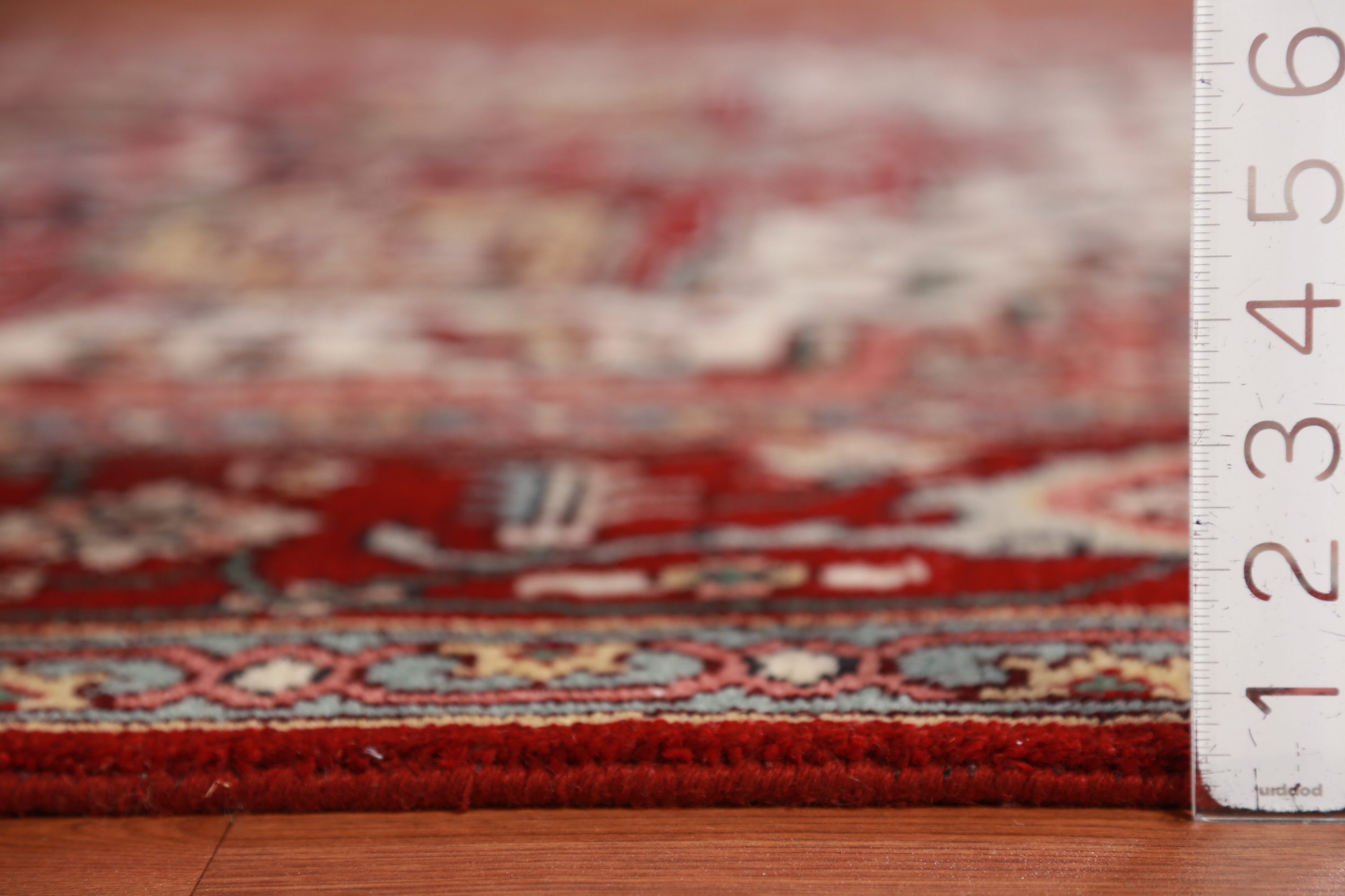 Ivory Heriz Serapi Indian Hand-Knotted Rug for Living Room 8x10 ft