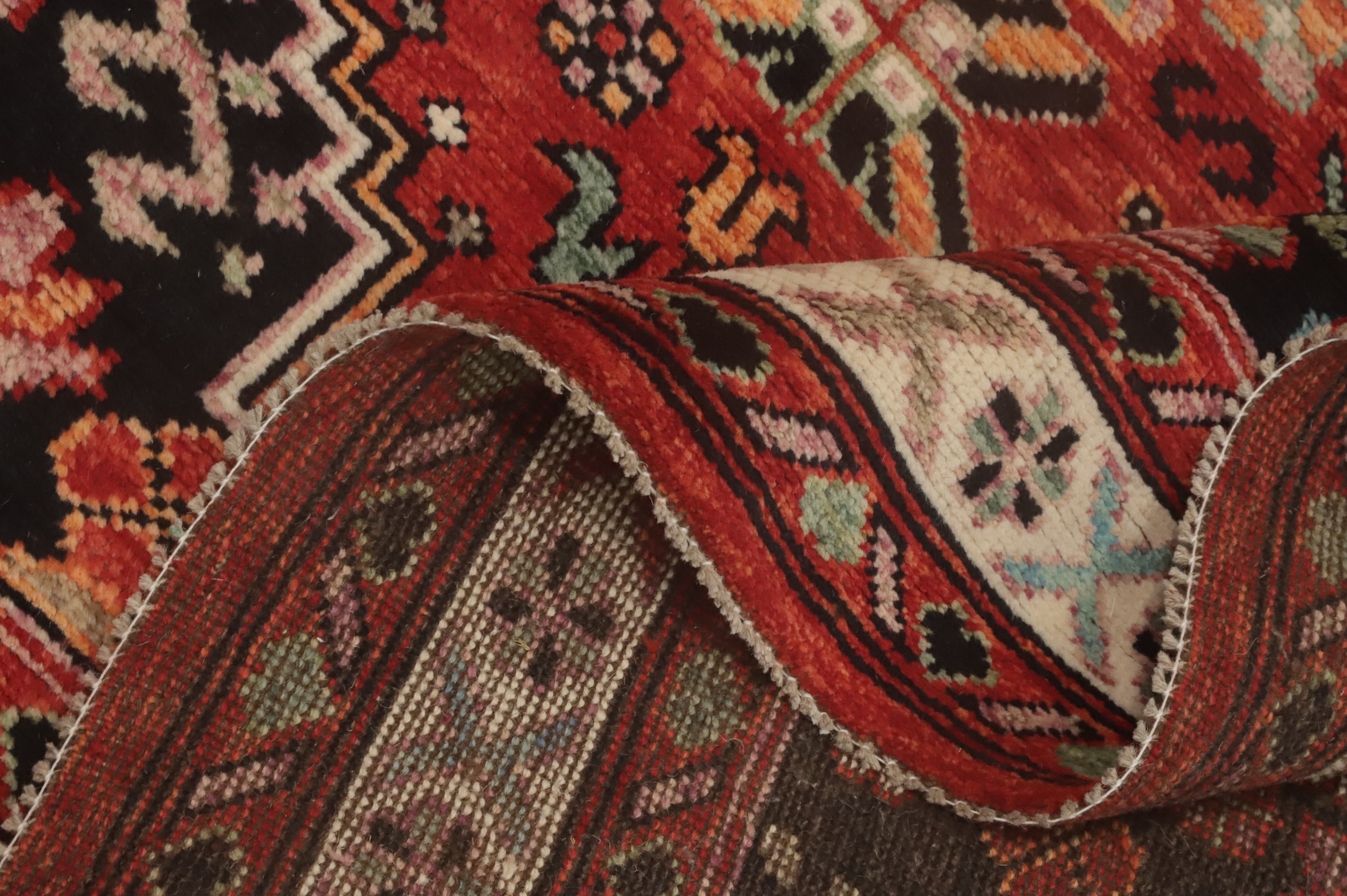 Vegetable Dye Red Tribal Afghan Rug 8x10 Ft Handmade Traditional