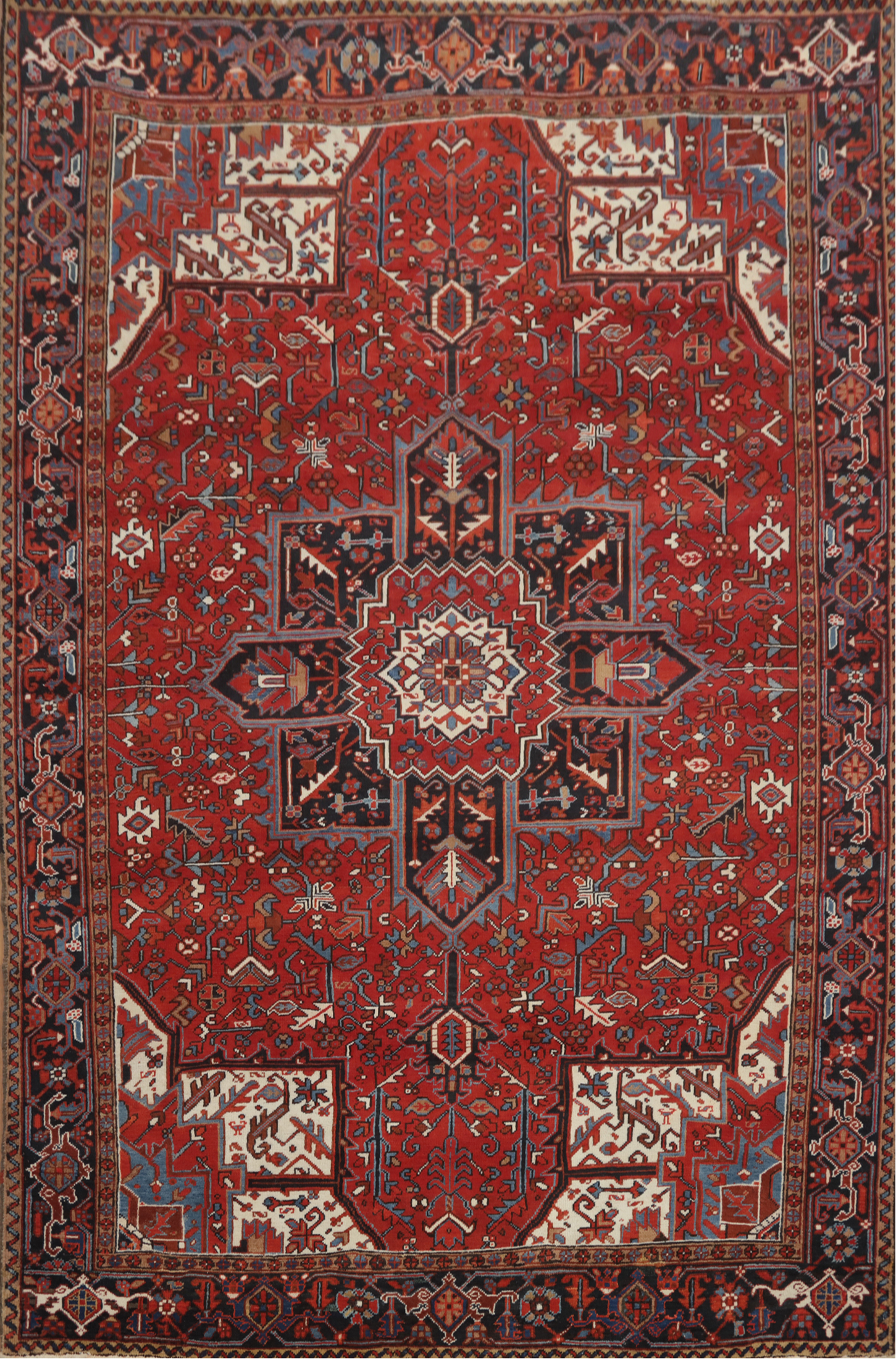 Vintage Medallion Hand-made Vegetable Dye Traditional Room Size