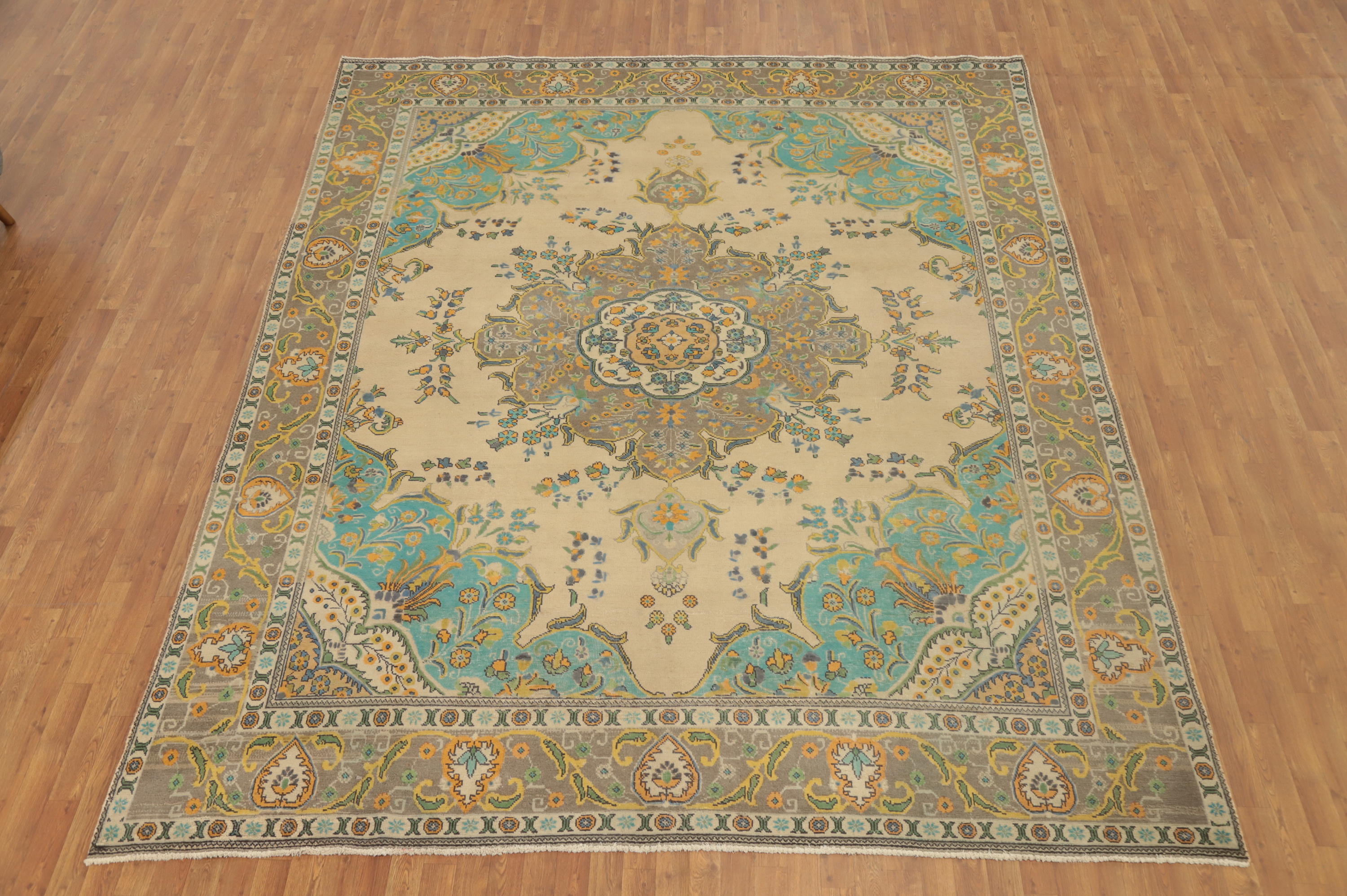 Vintage Wool Traditional Living Room Area Rug 10x12 ft Hand